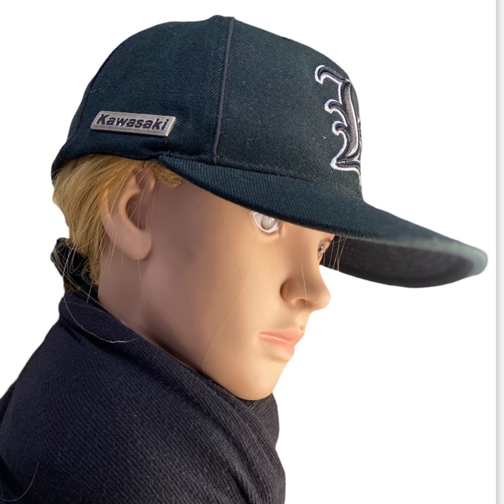 NWOT KAWASAKI Baseball Black Cap SIZE S|M